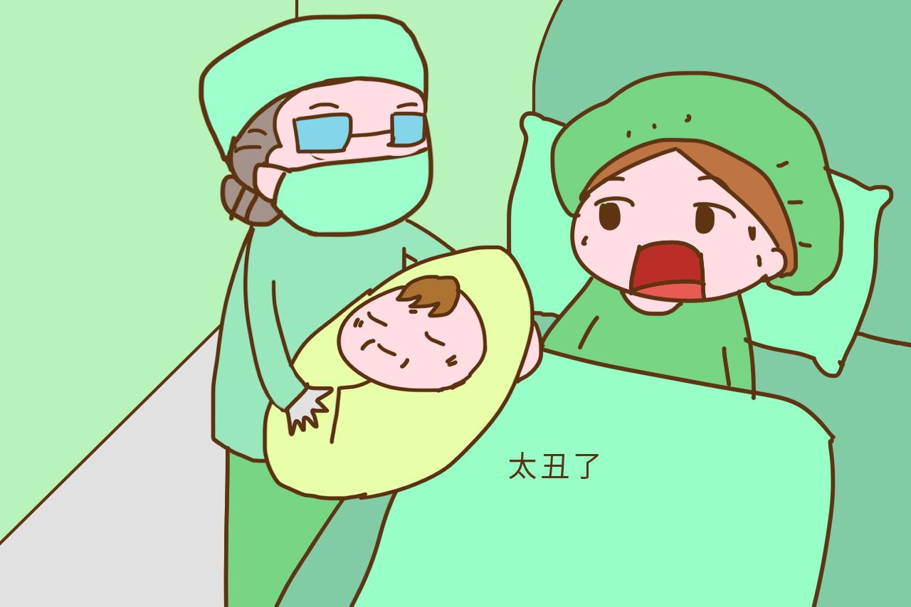 宝妈嫌弃刚出生的女儿长得丑, 女儿的反击把医生逗乐了