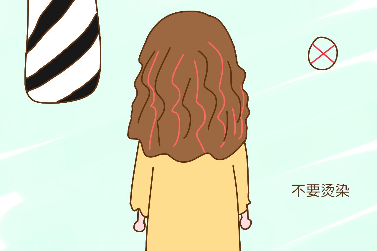 理发店里烫染