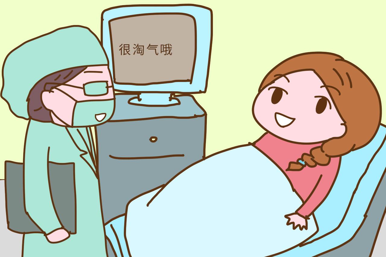 四维检查刚开始, 宝宝的举动逗的医生直呼“淘气包”