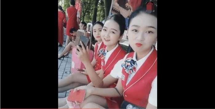 等待面试空姐的姑娘们, 美丽的让人心动, 网友: 我想娶她做老婆!