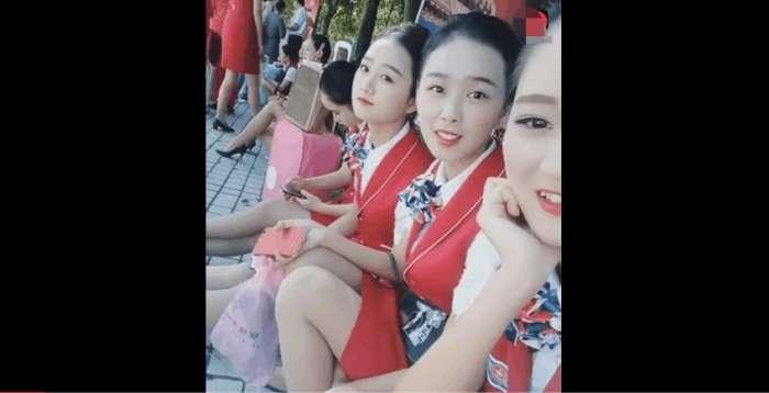 等待面试空姐的姑娘们, 美丽的让人心动, 网友: 我想娶她做老婆!