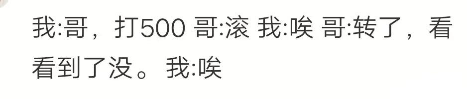 你和兄弟姐妹是怎样的相处模式? 网友: 哥, 你别这么直接