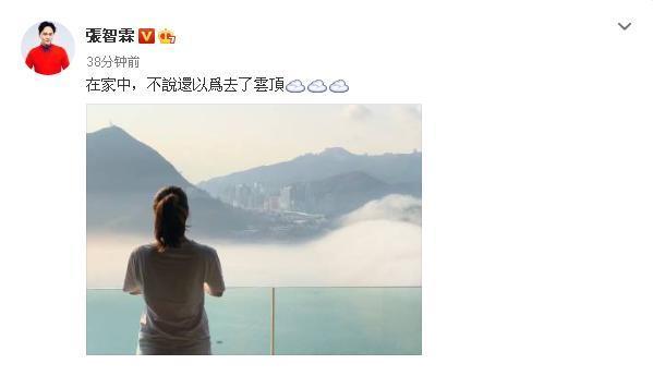 张智霖晒自家上亿房产, 无敌海景房自带仙气, 网友: 靓靓捞着了!
