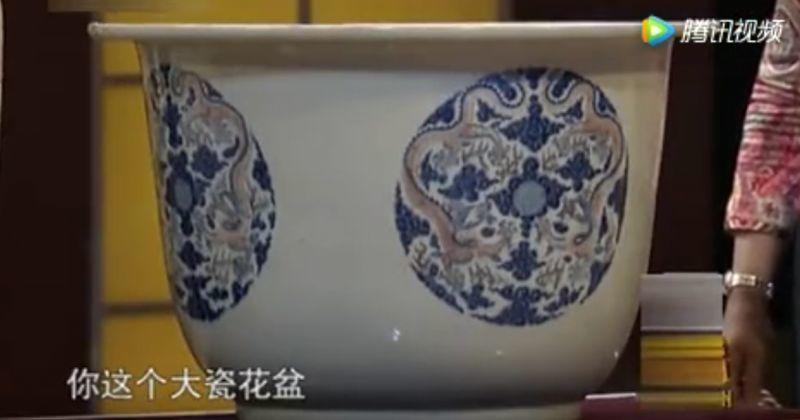 40万的古董, 她用来养花20年都不知道, 还以为是不要的破烂儿!