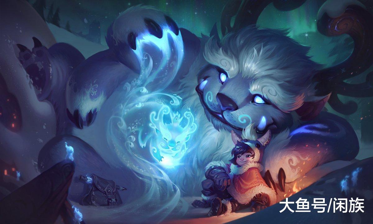 章就是基础原画,努努依偎在雪人的身边,两人正在享受愉快的"二人时光"