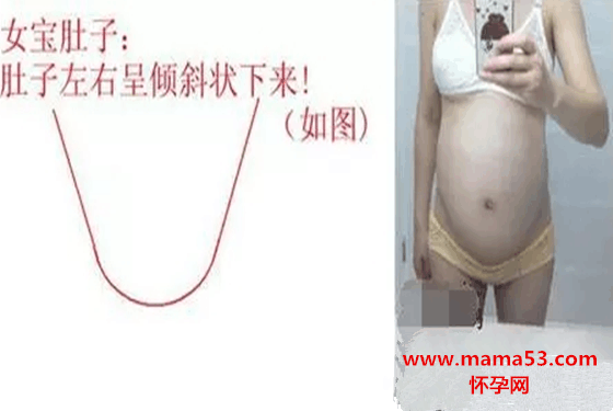怀男怀女肚子形状对照图