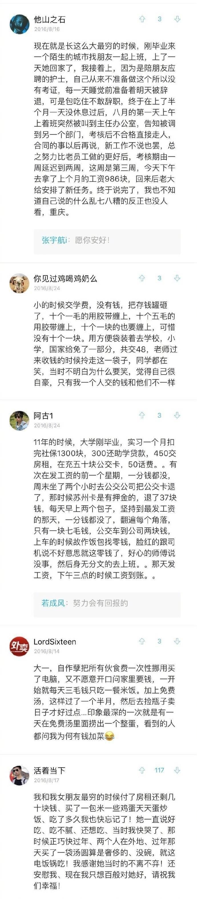 最穷的时候你是怎么过的? 走过的路真不想再走了
