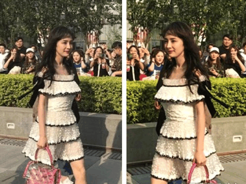 杨幂空气刘海照片曝光 继范冰冰刘诗诗之后也爱上这款网红发型?