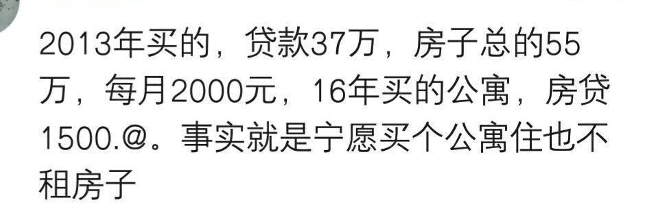 租房好还是买房好? 网友: 宁愿买公寓也不租房!