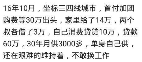 你的买房首付是怎么凑来的? 网友: 单位的人现在他们看到我还在笑