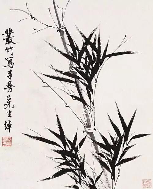 中国现代书画大师叶恭绰笔下的竹子!