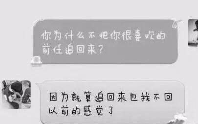你为什么不把你很喜欢的前任追回来? 看完感觉很有道理, 你们感受下! 给前任发一句“我爱你”, 你敢吗? ????