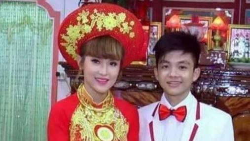 越南新婚夫妇, 17岁男孩娶27岁美妻, 幸福四溢