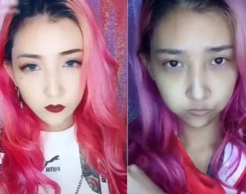 人气女星晒素颜滤镜对比图, 粉丝的评论扎心了