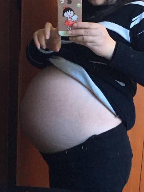 剖宫产7斤男宝一枚, 孕期肚型症状分享, 接好孕啦!