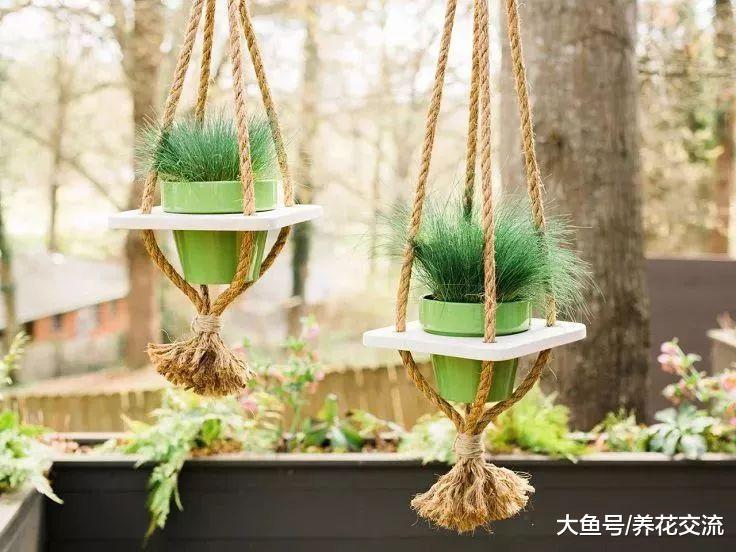 这些DIY的精致吊盆适合养窗台边, 让盆栽更清新动人
