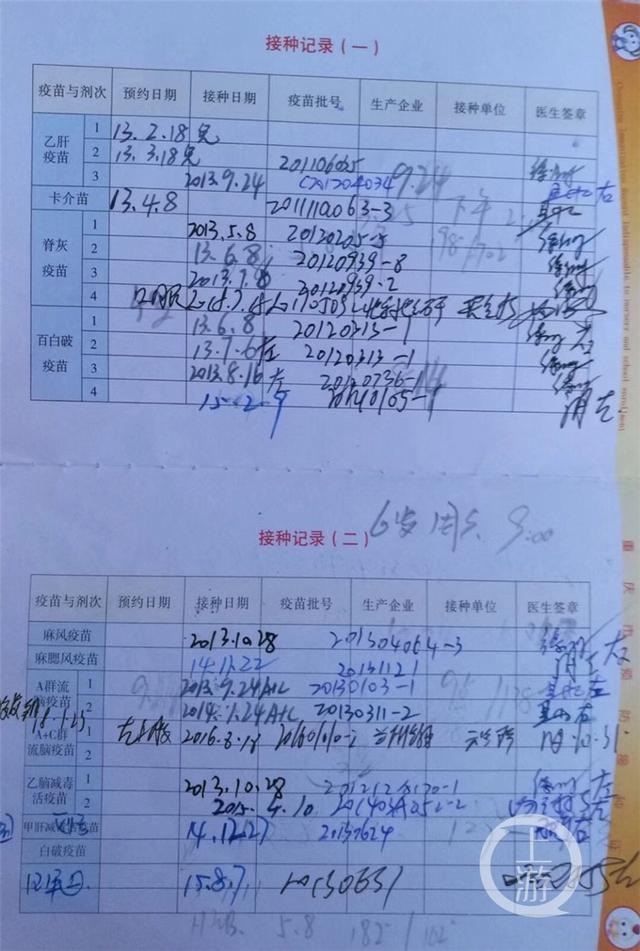 约20万支百白破问题疫苗流入重庆 有父母从外地连夜开车回家翻疫苗本
