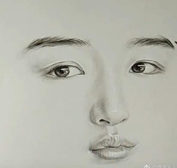 六大女明星的手绘头像, 杨幂最好认, 最后是谁? ????
