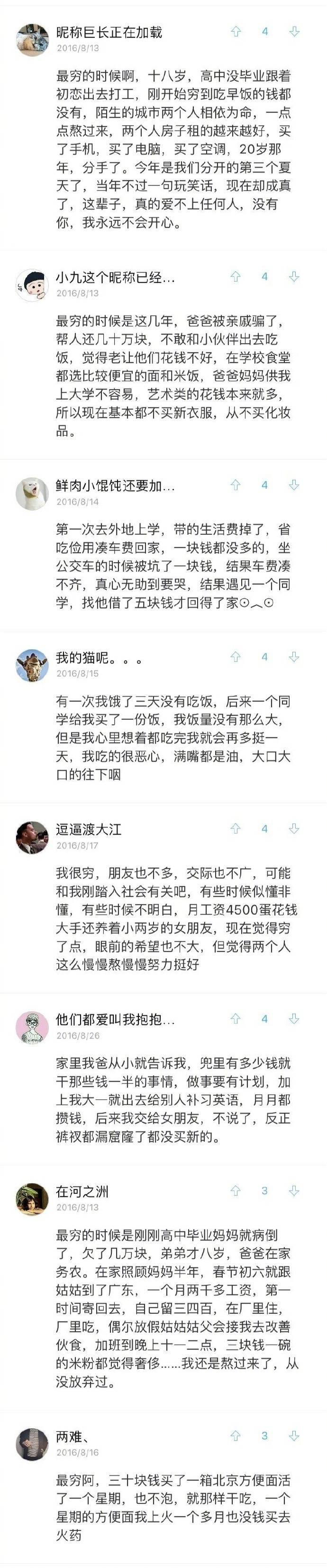最穷的时候你是怎么过的? 走过的路真不想再走了