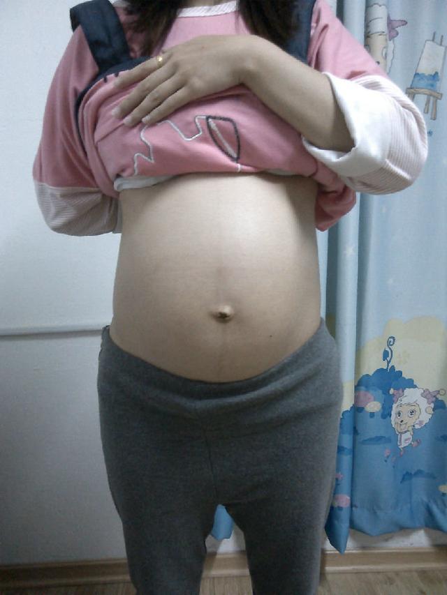 四维归来确认女宝一枚, 孕期肚型及症状分享, 传好孕啦