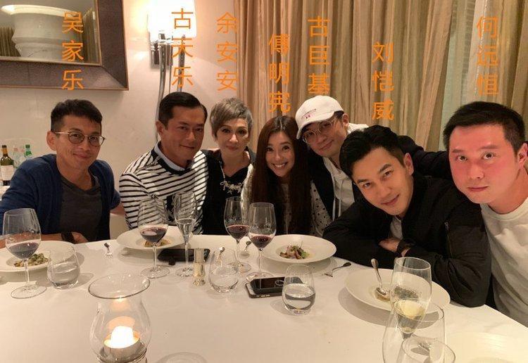 古天乐48岁生日会, TVB五虎罕见合体, 最抢眼的竟是刘恺威!