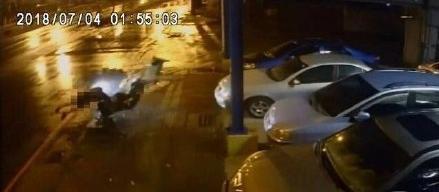 Hebe外甥车祸去世, 现场火光四射, 连电线都扯了出来