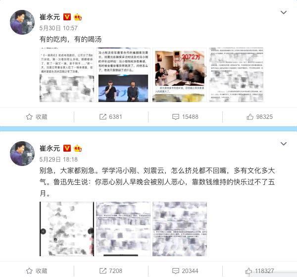崔永元曝艺人签双合同为逃税, 范冰冰工作室: 没签过, 将配合核查