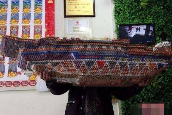 男子买了5万张彩票, 女友因此与其分手, 只能做成模型激励自己