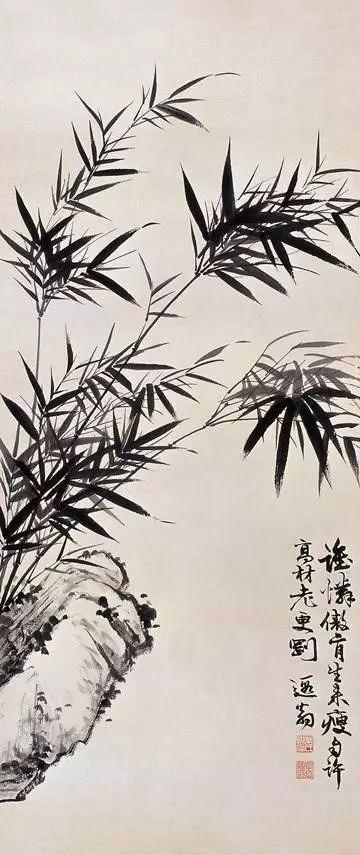 中国现代书画大师叶恭绰笔下的竹子!