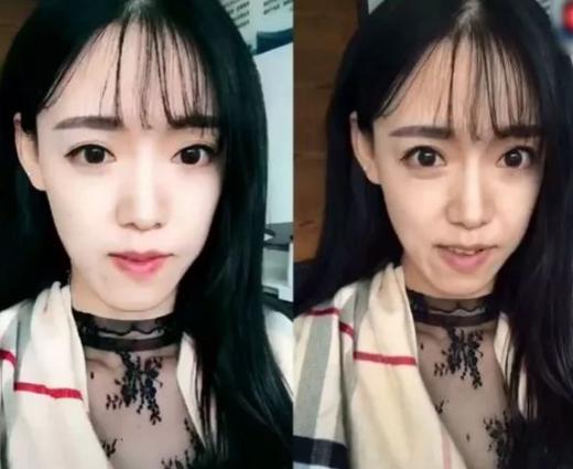 人气女星晒素颜滤镜对比图, 粉丝的评论扎心了