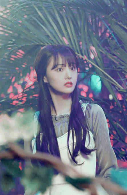 郑爽美出新高度, 仙女在草丛中看什么呢? 眼神在期待什么你懂吗?