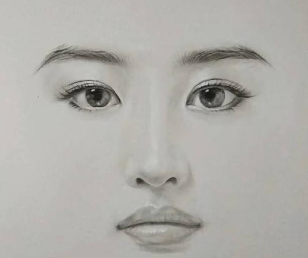 六大女明星的手绘头像, 杨幂最好认, 最后是谁? ????