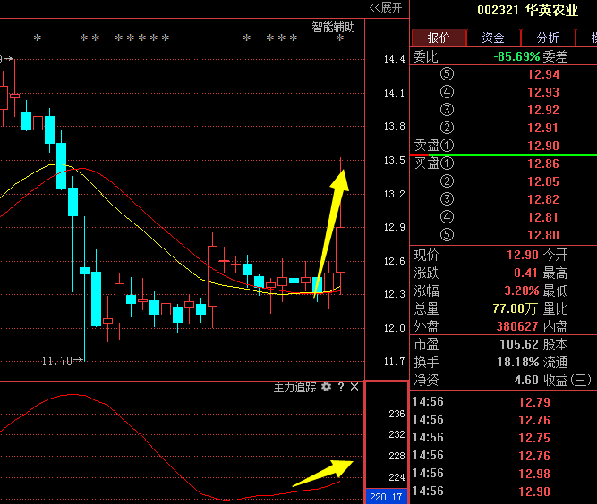 华英农业002321:强势潜力股必涨停,具体详情请