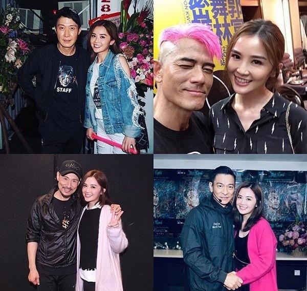 阿Sa晒出与四大天王合照, 经过多年努力才集齐, 明星追星也不容易