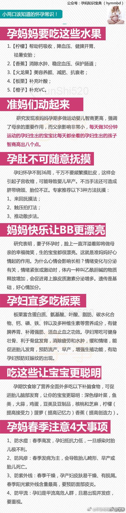 怀孕了以后夫妻都应该了解的孕期知识