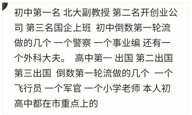 班里的学霸和学渣, 现在生活差距有多大? 网友: 中间的过得最一般