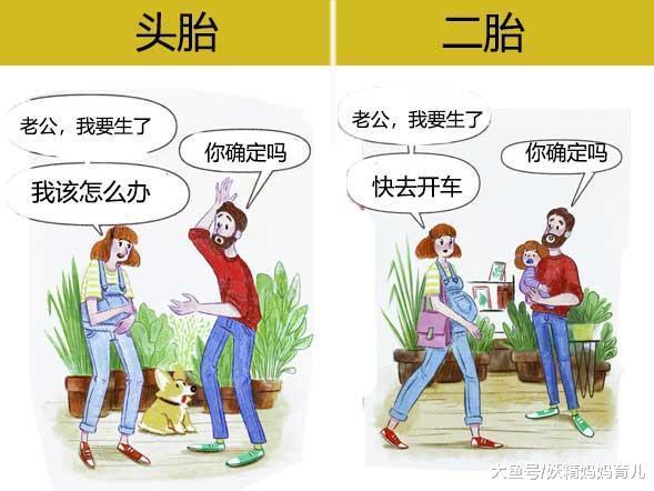头胎当宝养, 二胎当猪养, 11张漫画告诉你头胎和二胎的差距