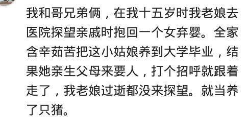 朋友是抱养的, 20岁时亲生父母找上门, 直接把亲身父母打一顿撵走