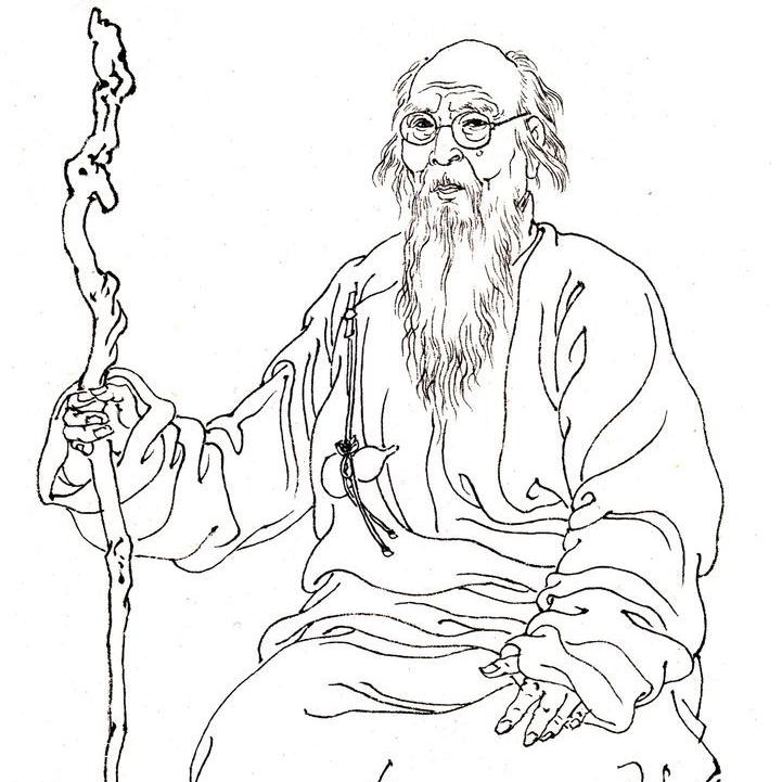 齐白石43岁时，在黎薇荪家里，