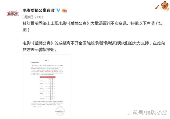 电影《爱情公寓》上映之际被卷入退票风波, 官方称是蓄意抹黑?