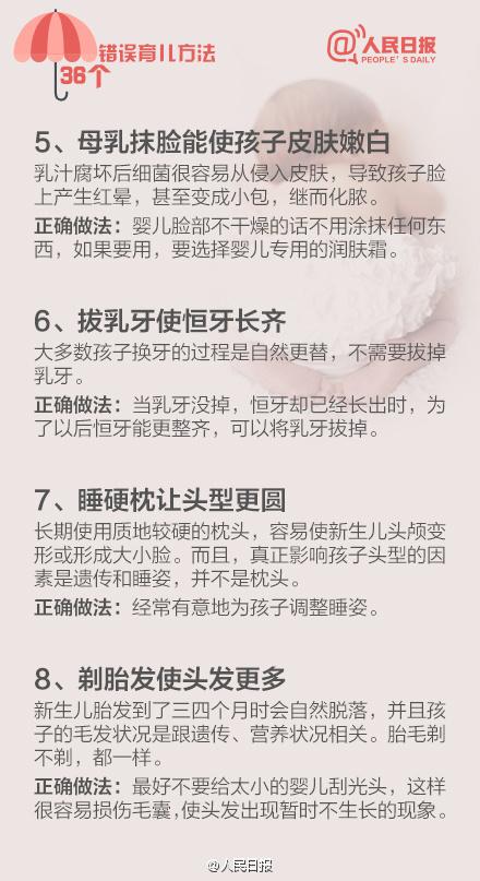 爸妈对照自查! 38个错误的民间育儿法