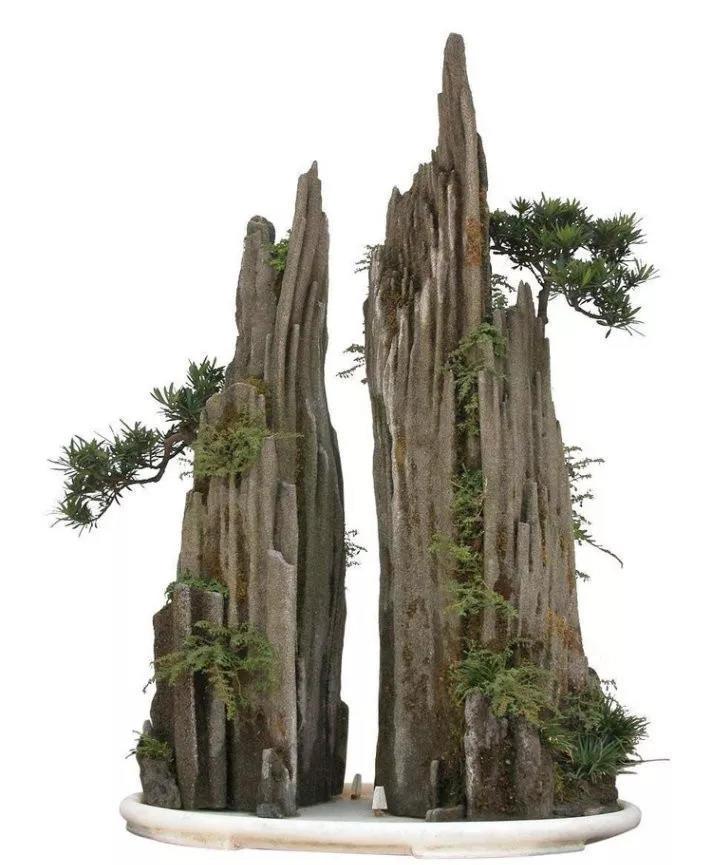 气势磅礴的中国山水盆景, 一盆看尽千里江山!