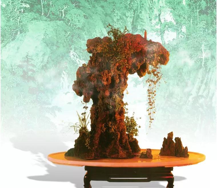 气势磅礴的中国山水盆景, 一盆看尽千里江山!