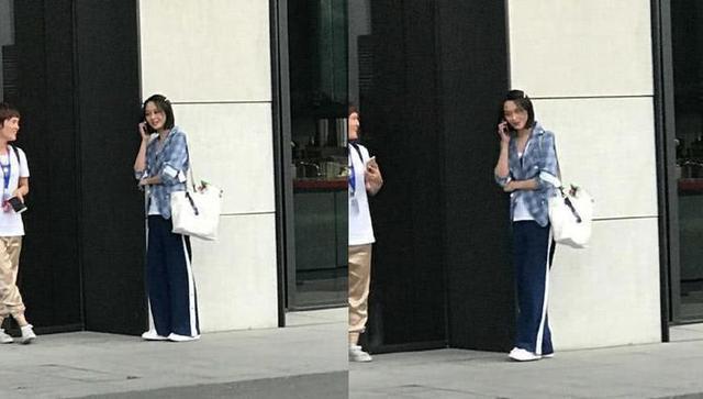 赵宝刚新剧郑爽出演, 现场路透身形瘦小, 拍到天黑导演都累困了