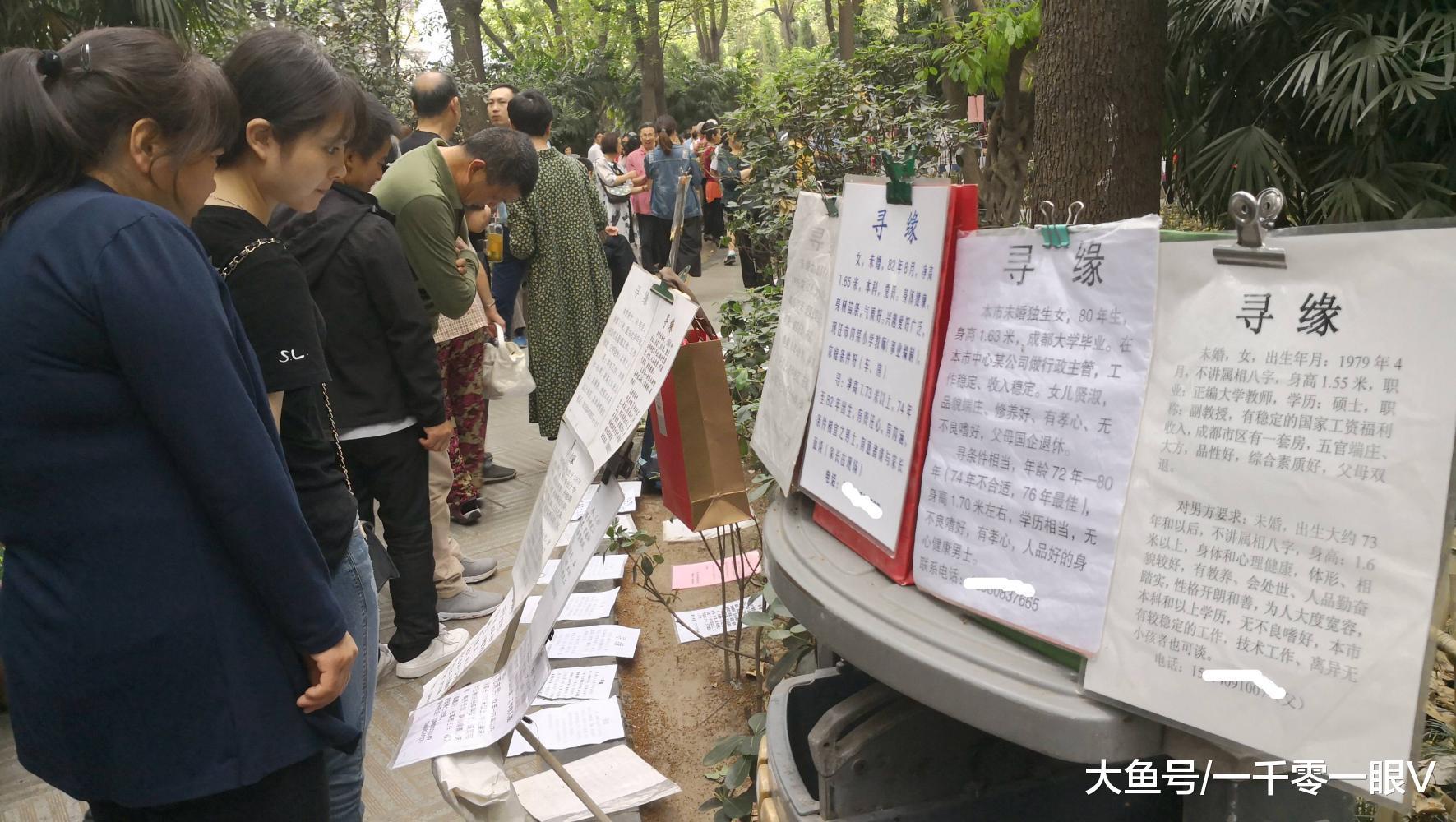 成都89年女法官公园征婚, 说介绍成功必有重谢