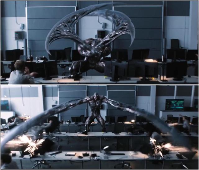 蜘蛛侠衍生电影《毒液》曝新画面, 反派造型曝光, 炫酷共生体大战