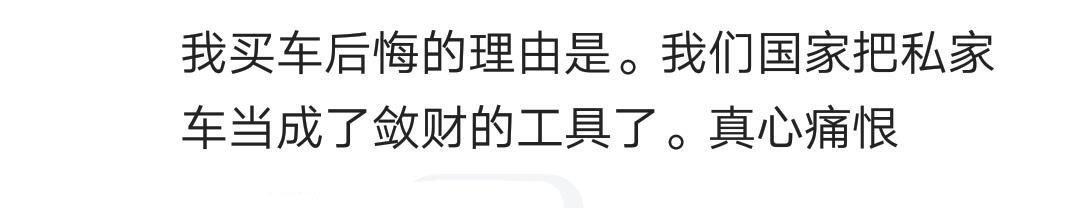 买完车就后悔了? 网友: 买得起却养不起呀