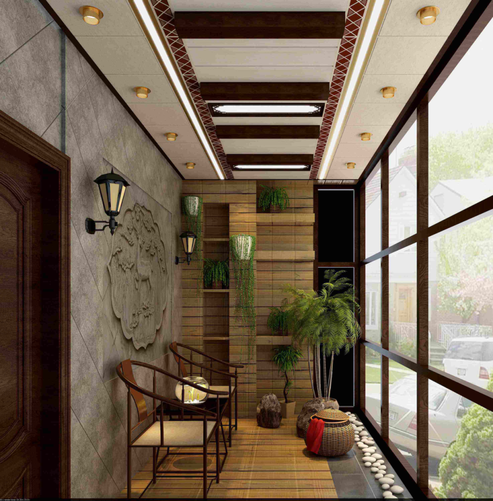 阳台也能“吊顶”? 学着这样设计, 美观大气有品位!