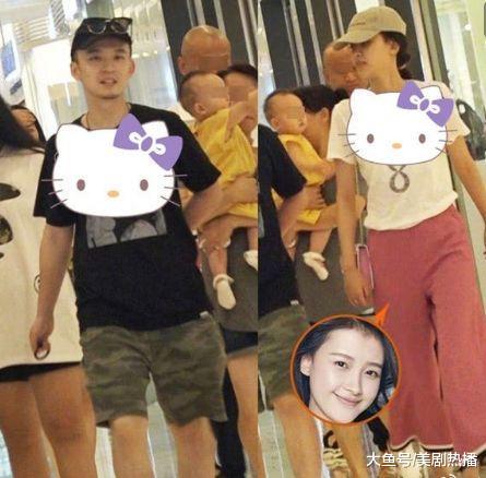 董子健孙怡携女儿出行, 大福长相首曝光! 网友: 俩人谁也不抱孩子