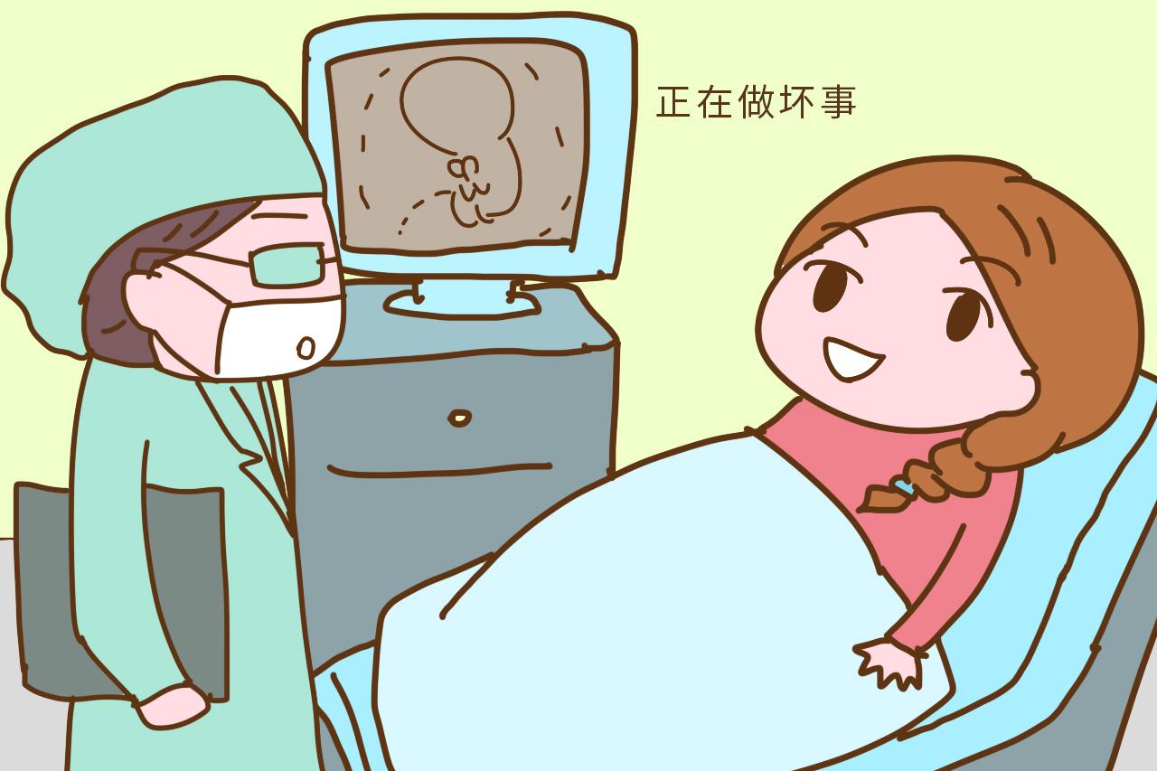 四维做到一半, 医生说小家伙在干“坏事”, 在场的人都乐了